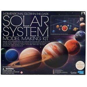 4M 3D Glow-in-the-Dark Solar System Model Making Science Kit